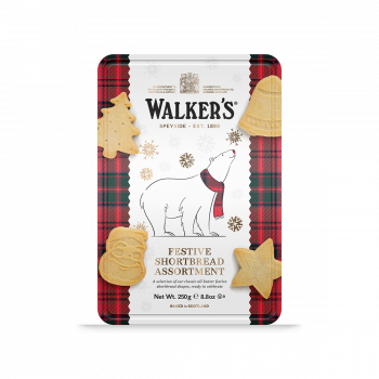 Festive Shortbread Assortment „Polar Bear“ in der 250g Geschenkdose von Walkers Shortbread Ltd.